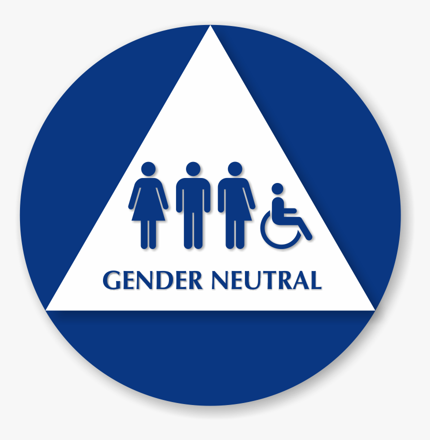 Transgender Sign Se - Bathroom Sign Circle Triangle, HD Png Download, Free Download