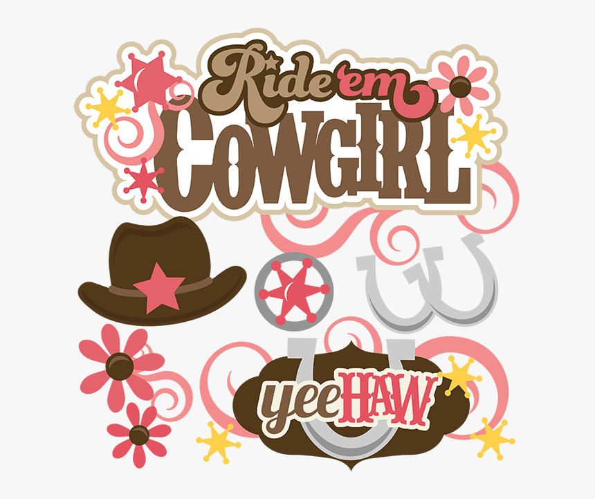 Cowgirl Clipart Svg - Ride Em Cowgirl Clipart, HD Png Download, Free Download