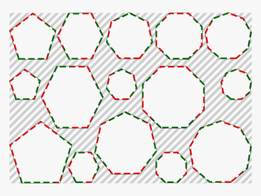 Dashed Multi Polygons For Xmas Png - Art, Transparent Png, Free Download