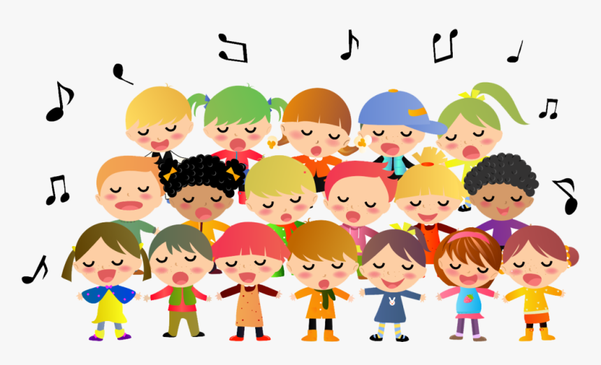 cartoon childrens choir clipart