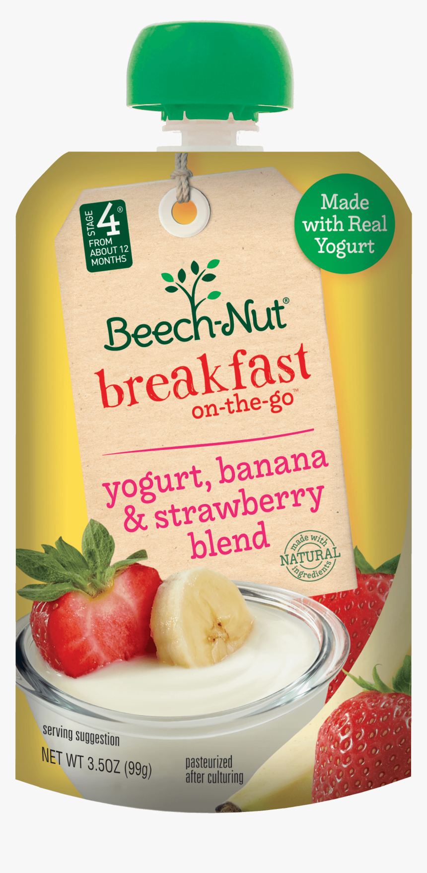 Beech Nut Yogurt Strawberry Banana, HD Png Download, Free Download