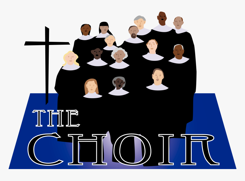 Graphic Black And White Church Choir Clipart - Clip Art Church Choir, HD Png Download, Free Download