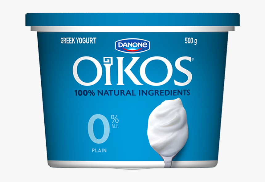 Oikos 2 Plain Greek Yogurt , Png Download - Danone Natural Greek Yogurt, Transparent Png, Free Download