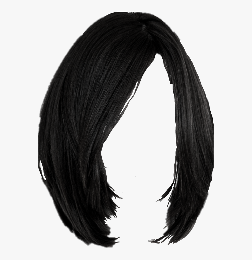 Black Bob Wig Transparent, HD Png Download, Free Download