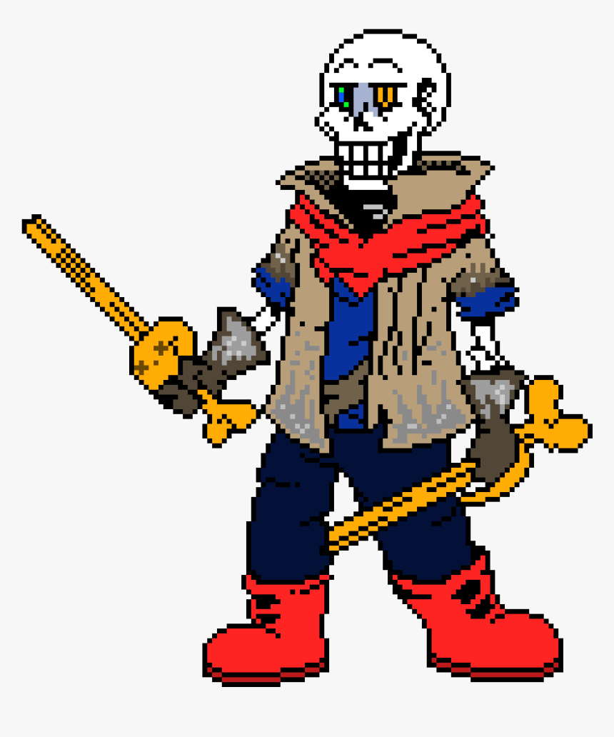 Dustbelief Papyrus Pixel Art, HD Png Download, Free Download