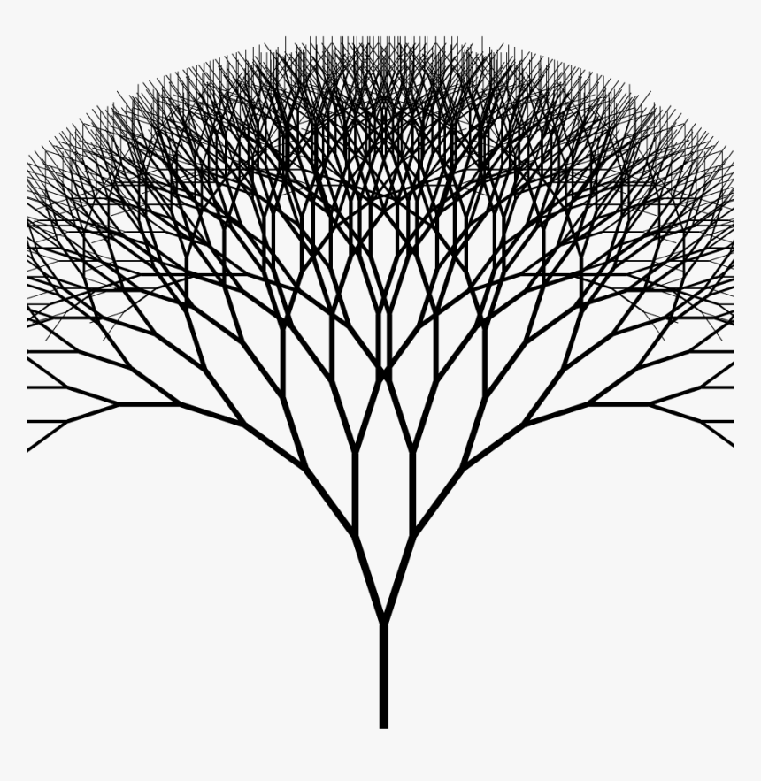 Transparent Fungi Clipart - Fractal Tree Png, Png Download, Free Download