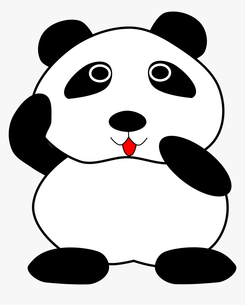 Red Panda Black And White Panda, HD Png Download, Free Download