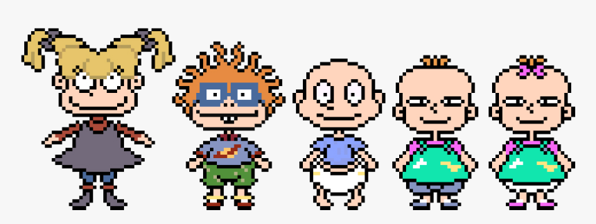 Pixel Rugrats - Rugrats Pixel Art, HD Png Download, Free Download