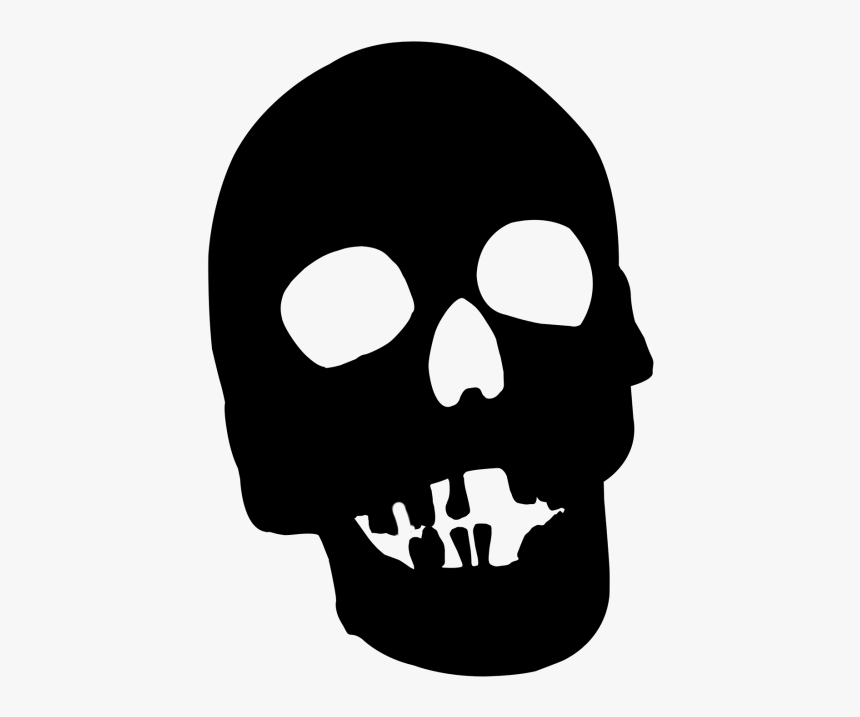 Skull - Skull Silhouette Png, Transparent Png, Free Download