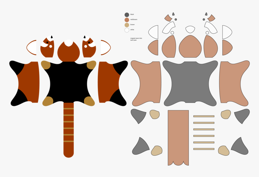 Red Panda Plush Sewing Pattern, HD Png Download, Free Download