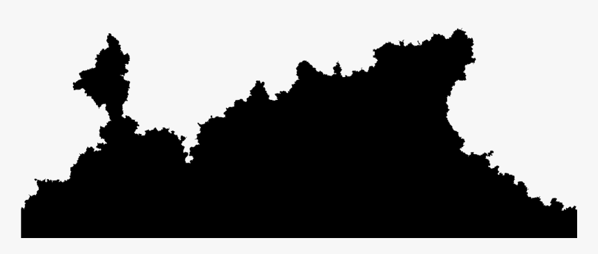 Example Of A Random Fractal Curve Resembling A Coastline - Silhouette, HD Png Download, Free Download