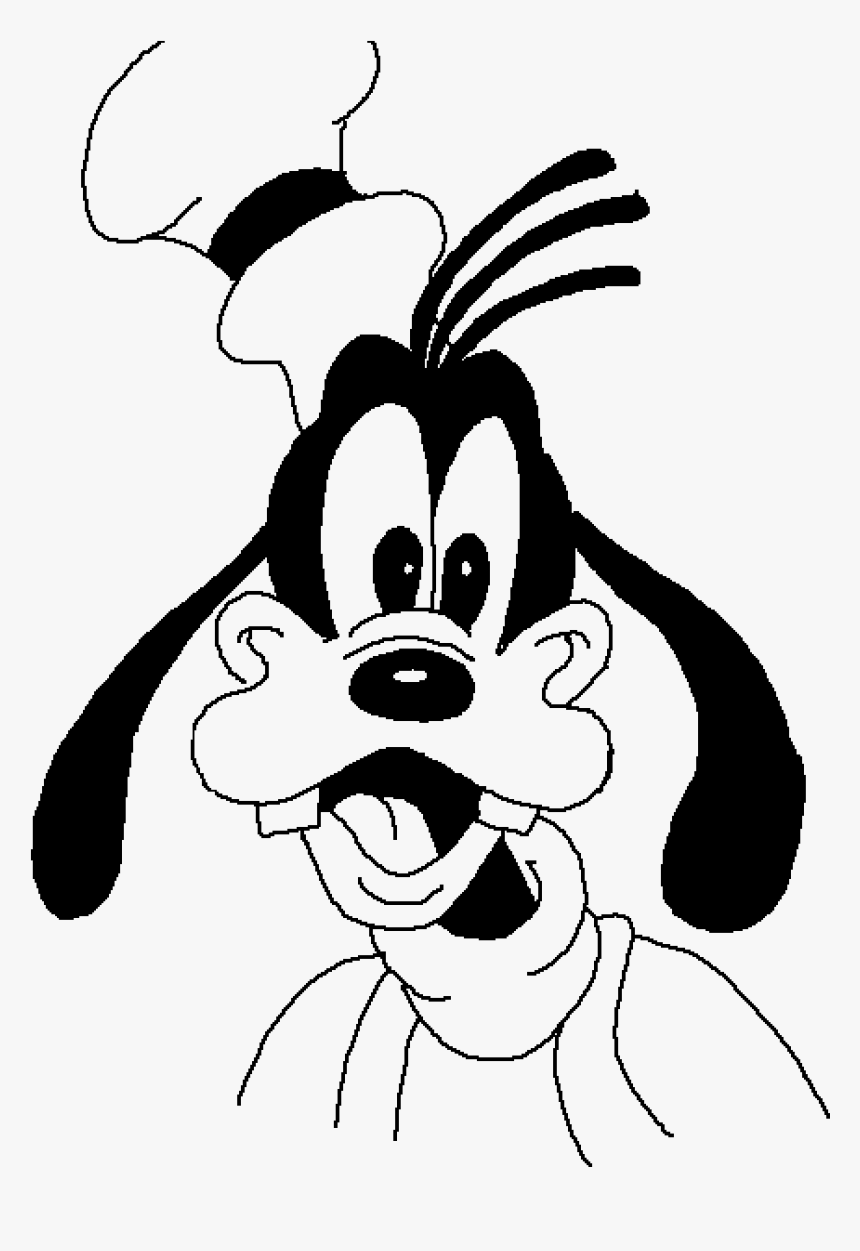 Transparent Goofy Head Png - Cartoon Character Cartoon Pencil Drawing, Png Download, Free Download