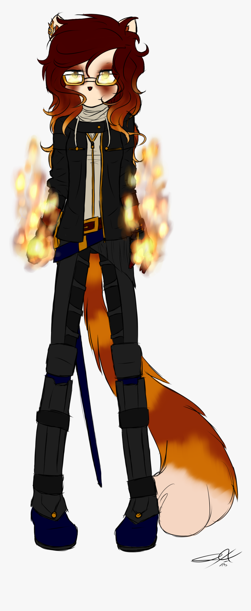 Feng The Red Panda - Sonic Female Ocs, HD Png Download, Free Download