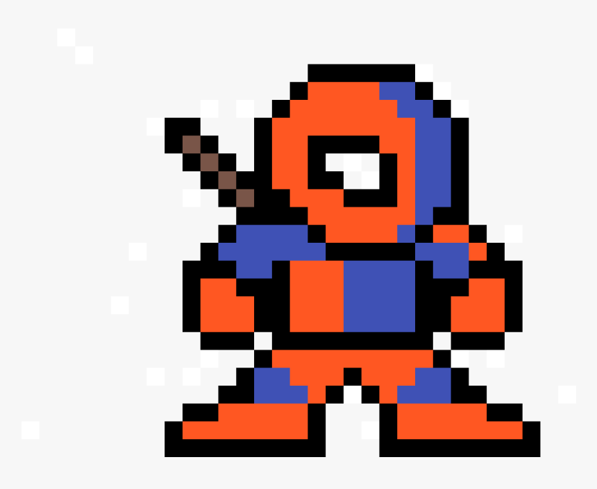 2d Video Game Characters , Png Download - Mega Man Standing Sprite, Transparent Png, Free Download