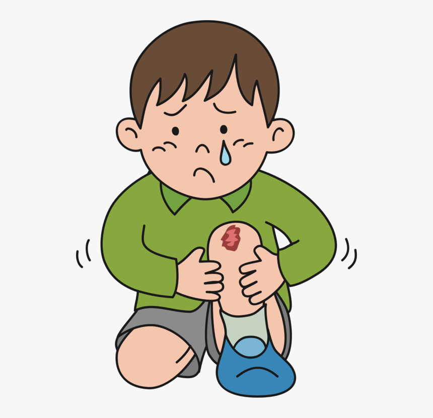 Transparent Kid Crying Png - Scraped Knee Clipart, Png Download, Free Download