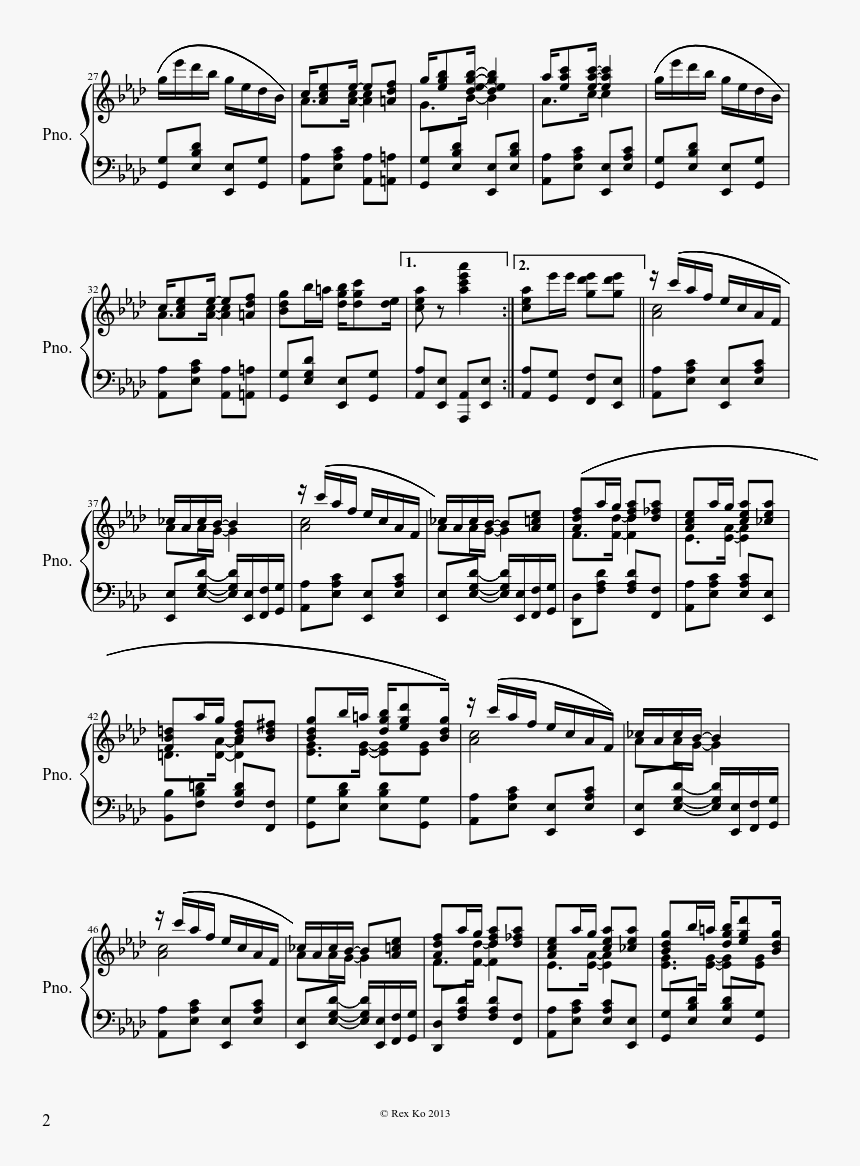 Funeral March Chopin Sheet Music, HD Png Download, Free Download