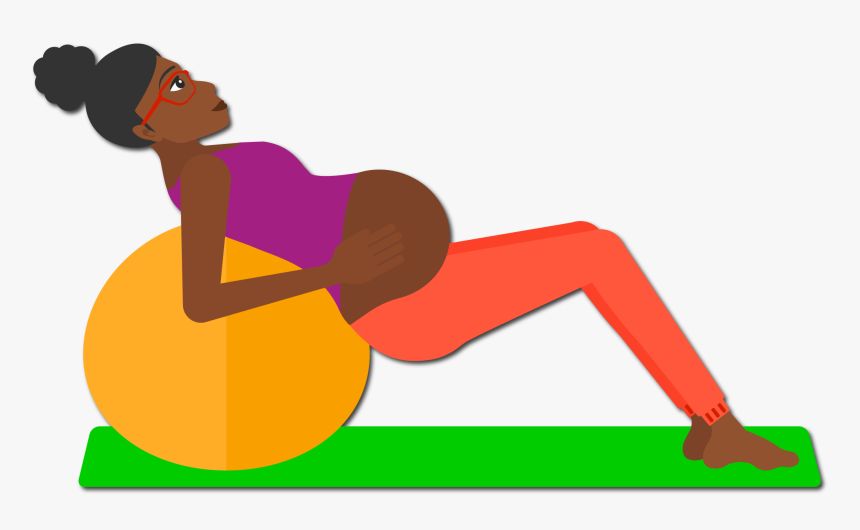 Transparent Pregnant Silhouette Png - Pregnant Women Exercise Clip Art Png, Png Download, Free Download