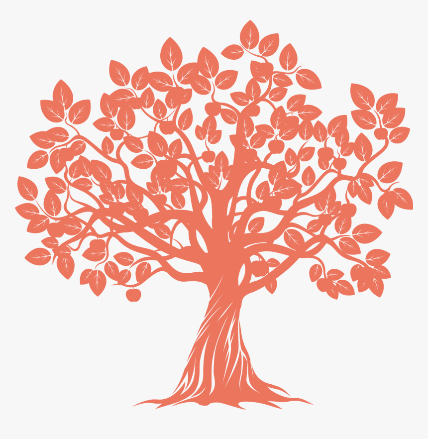 Apple Tree Clipart Background - Vector Transparent Background Tree Png, Png Download, Free Download