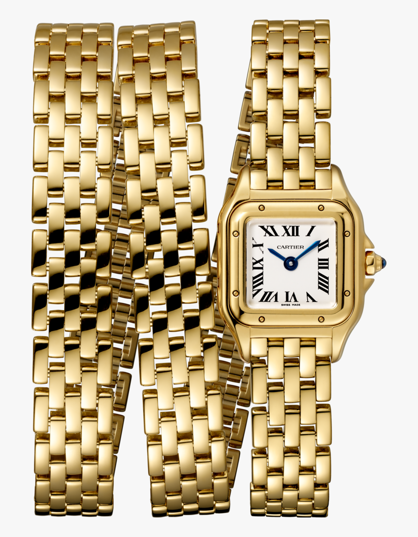 Panthère De Cartier Watch Mini Model, Triple Loop, - Cartier Panthere Watch Wrap, HD Png Download, Free Download