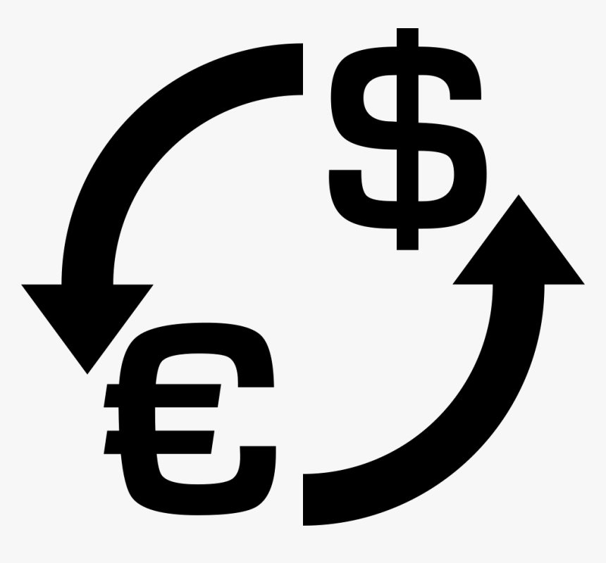 Transparent Euro Clipart - Euro Exchange Dollar Euro Png Icon, Png Download, Free Download