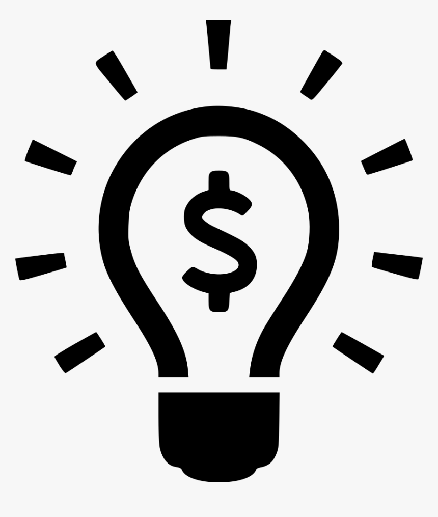 Light Bulb With Dollar Sign Icon, HD Png Download, Free Download