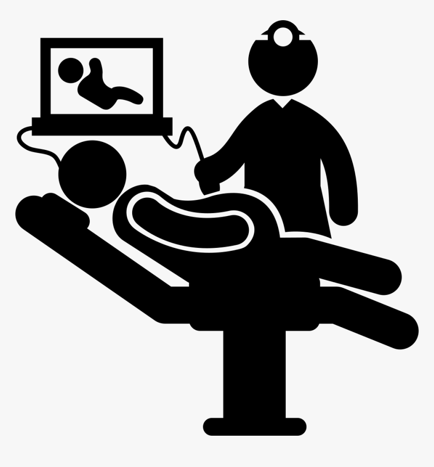 Ultrasound Of A Pregnant Woman - Patients Icons Png, Transparent Png, Free Download