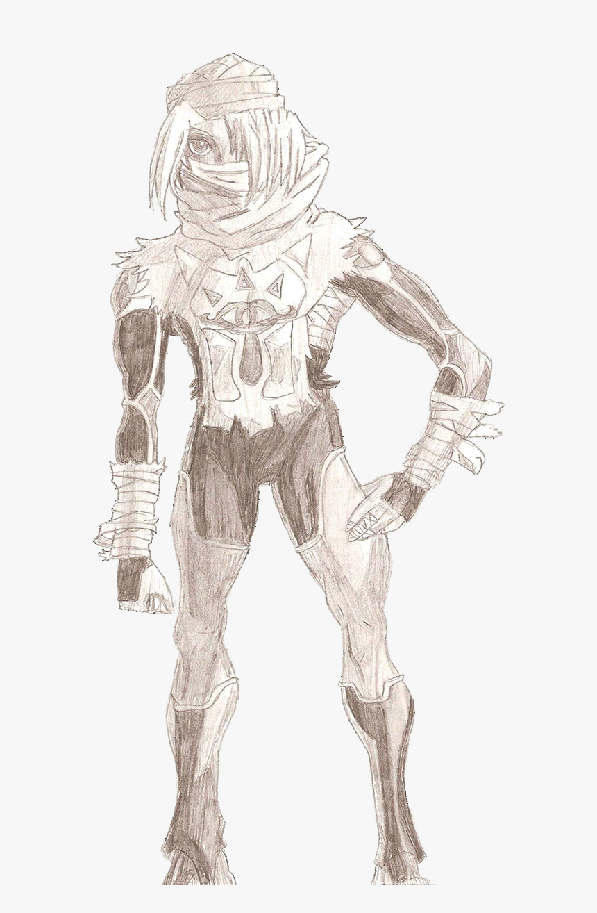 Ocarina Of Time Sheik - Sketch, HD Png Download, Free Download