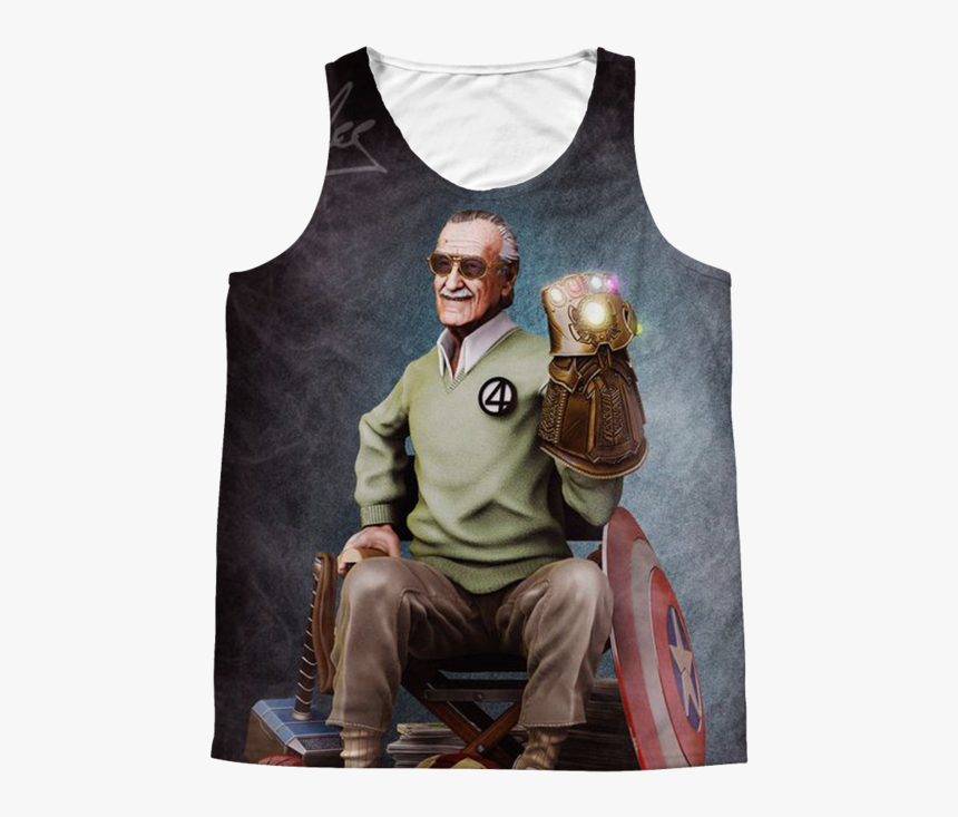 Transparent Stan Lee Png - Stan Lee With Infinity Gauntlet, Png Download, Free Download