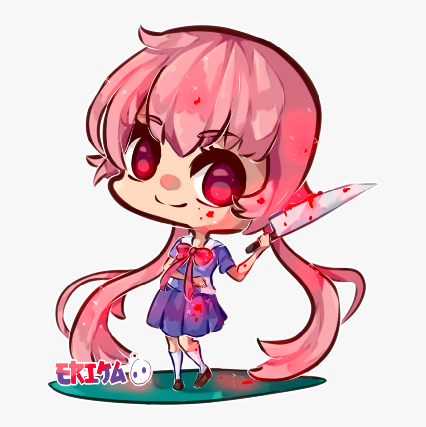 Transparent Yuno Gasai Png - Yuno Gasai Chibi Png, Png Download, Free Download