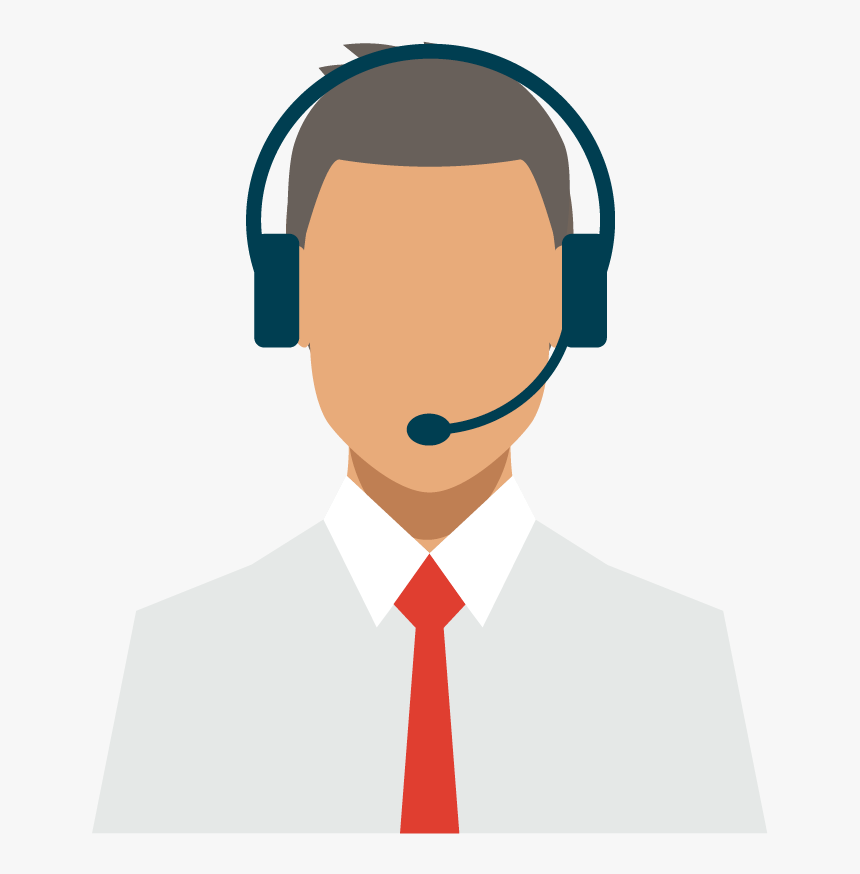 Person With Headset Cartoon Png, Transparent Png, Free Download