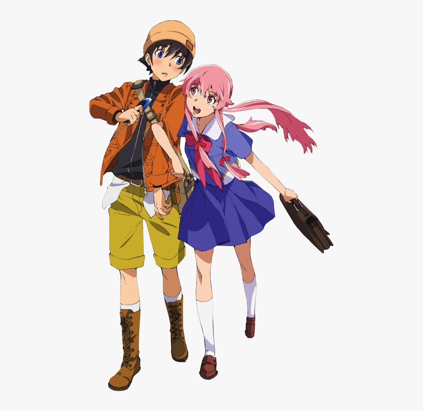 Transparent Yuno Gasai Png - Yuki Mirai Nikki Png, Png Download, Free Download