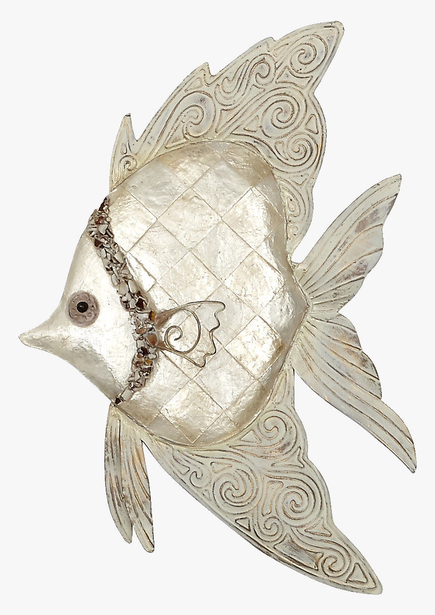 Capiz Ivory Fish Wall Decor - Gulf Flounder, HD Png Download, Free Download