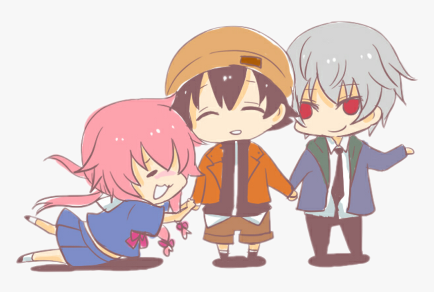 #anime #chibi #cute #yuki #amano #yuno #gasai #akise - Mirai Nikki Yuno Chibi, HD Png Download, Free Download