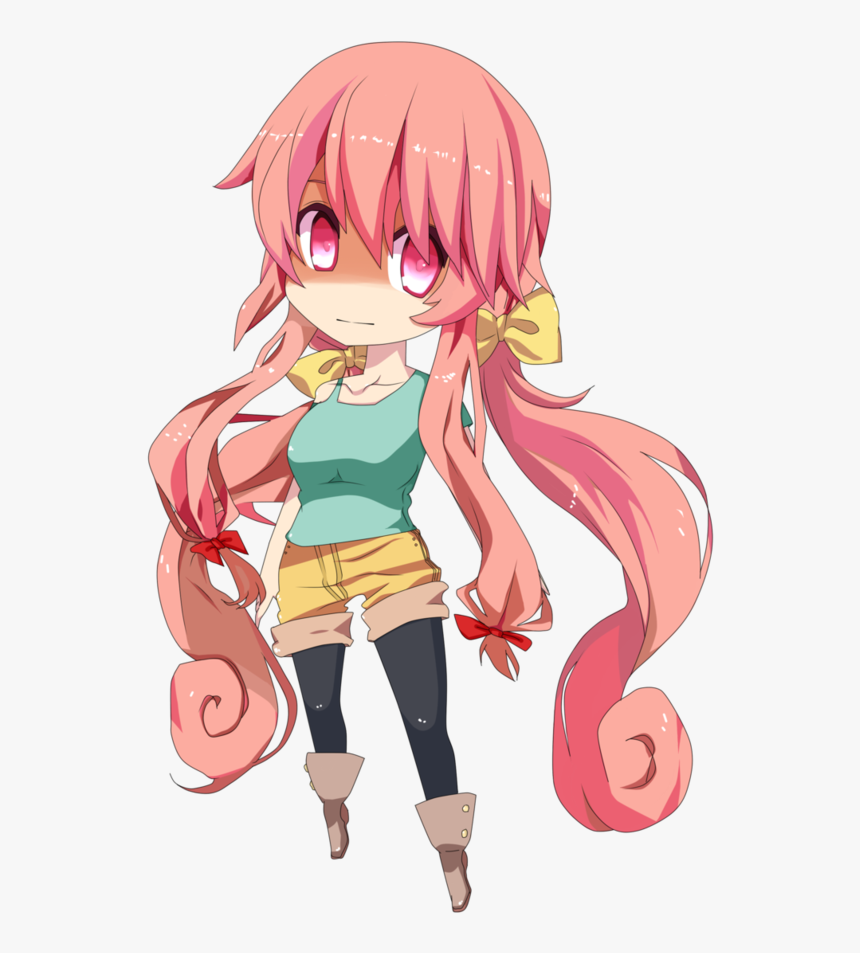 #yandere #yuno Gasai #mirainikki #pelorosa #chibi Yuno - Mirai Nikki Yuno Chibi, HD Png Download, Free Download