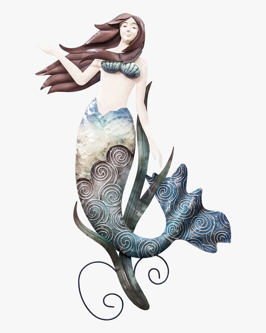 Metal And Capiz Mermaid Wall Decor 18" - Illustration, HD Png Download, Free Download