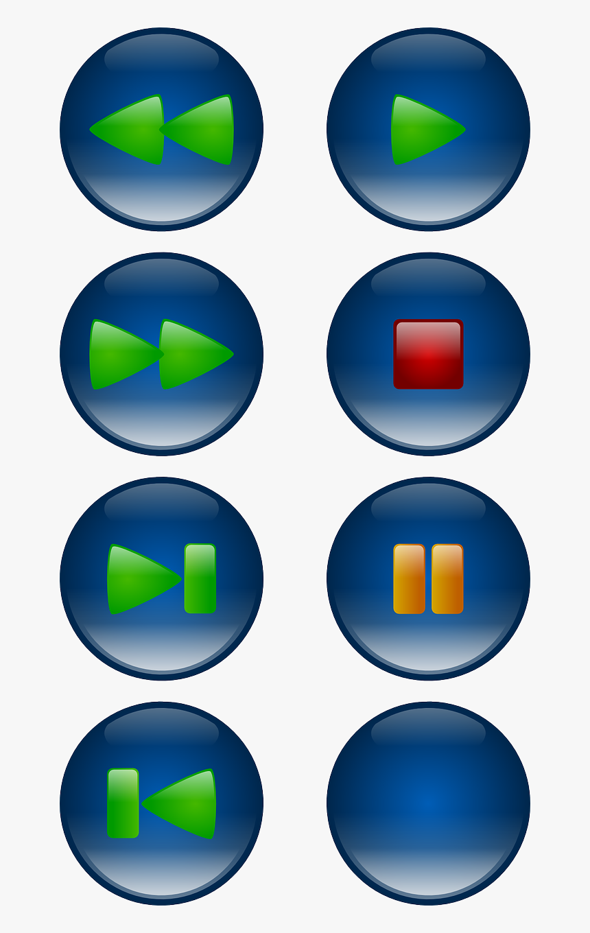 Media Buttons - Clip Art, HD Png Download, Free Download