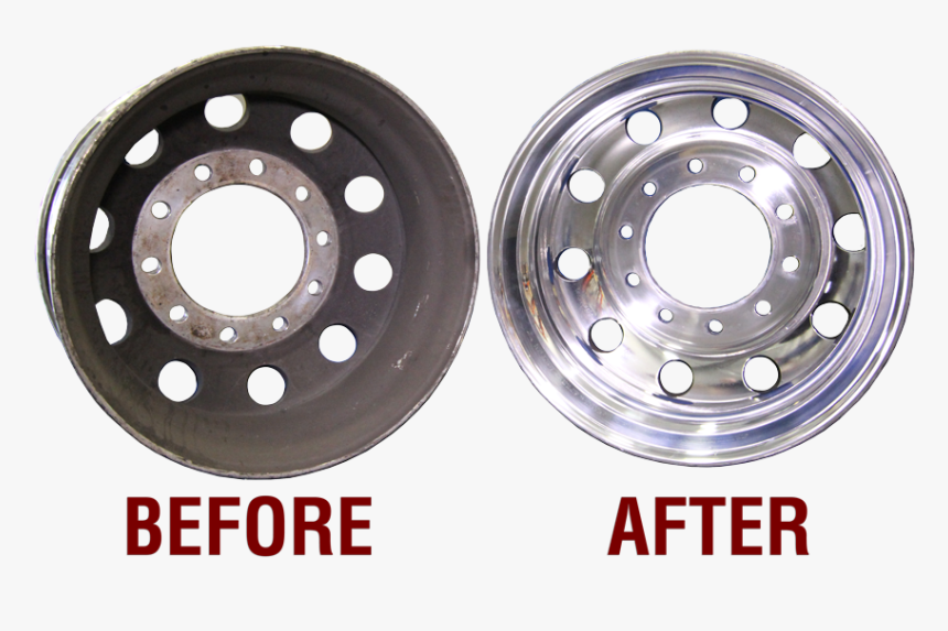 Rims Before And After Being Polished - Brake, HD Png Download, Free Download