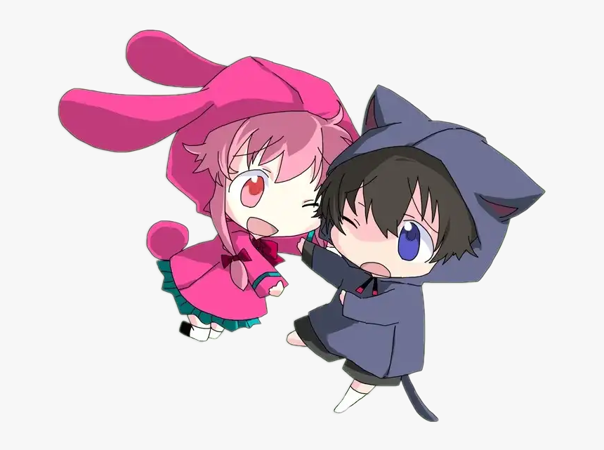 Yunogasai Yukiteruamano Mirainikki Futurediary Chibi - Yuno X Yuki Chibi, HD Png Download, Free Download