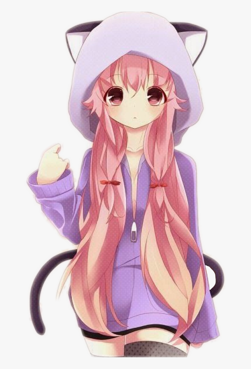 #kawaii #cute #mirainikki #mirai Nikki #yunogasai #yuno - Anime Cute Kawaii Chan, HD Png Download, Free Download