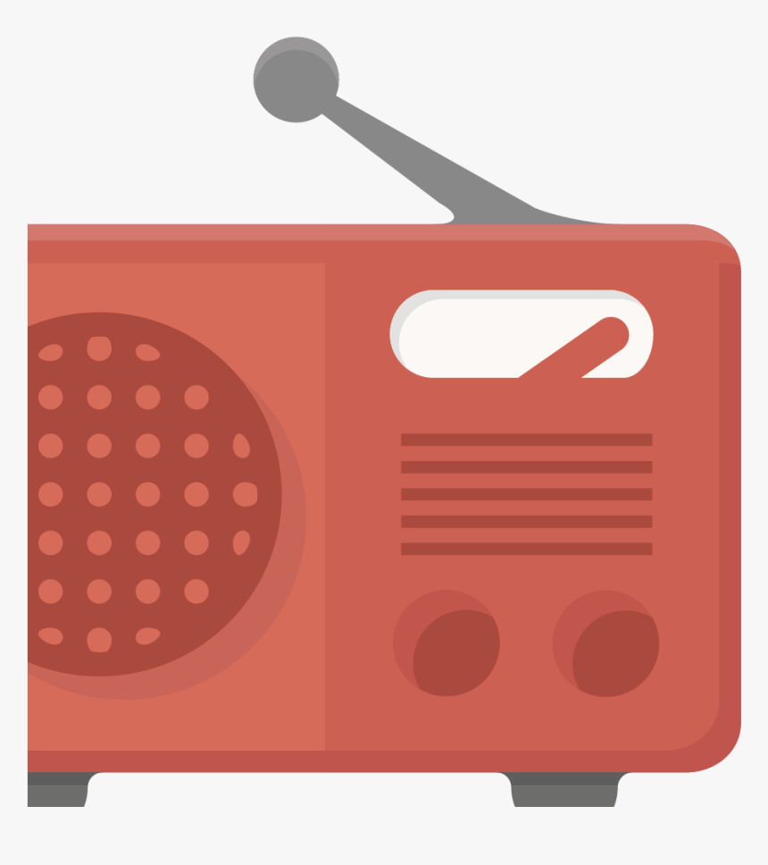 Radio Broadcasting Icon - Radio Flat Design Png, Transparent Png, Free Download