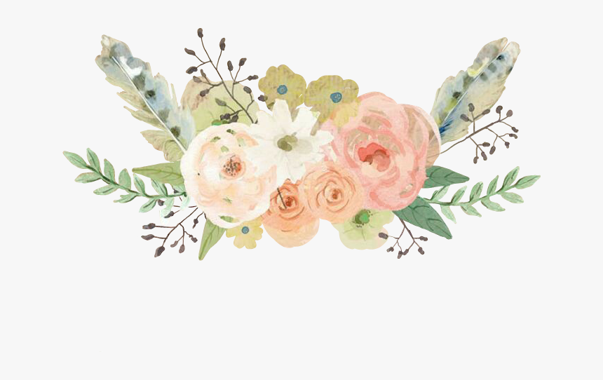 Pastel Flower Png - Green And Pink Flowers Png, Transparent Png, Free Download
