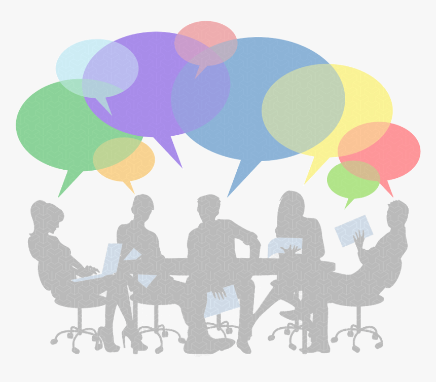 Transparent Teamwork Clipart - Speaking Around Table, HD Png Download, Free Download