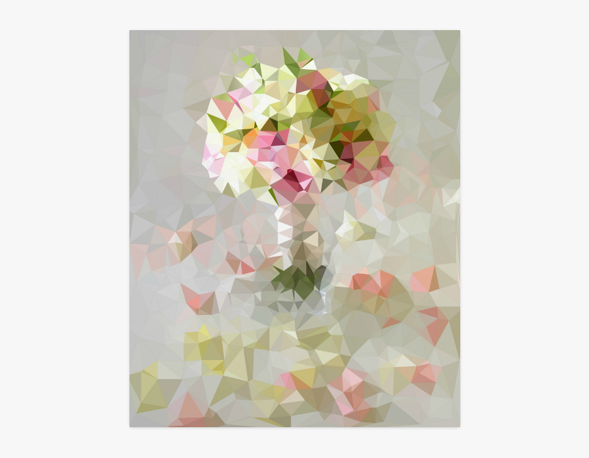 Low Poly Pastel Flower Poster 20"x24" - Bougainvillea, HD Png Download, Free Download