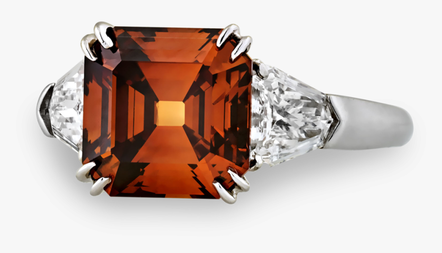 Fancy Deep Brown Orange Diamond Ring, - Engagement Ring, HD Png Download, Free Download