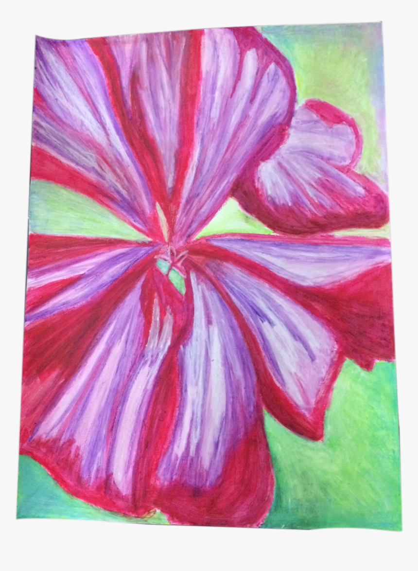 Oil Pastel Flowers - Georgia O Keeffe Inspired Work, HD Png Download, Free Download