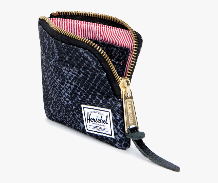 Herschel Johnny Wallet 600d Poly Black Snake - Coin Purse, HD Png Download, Free Download