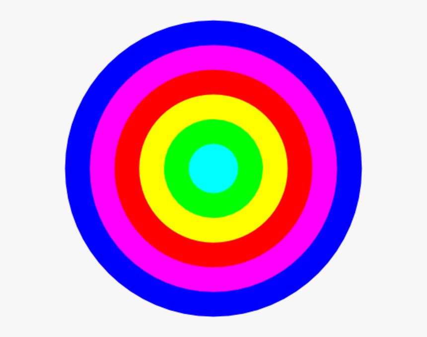 Rainbow Bullseye, HD Png Download, Free Download