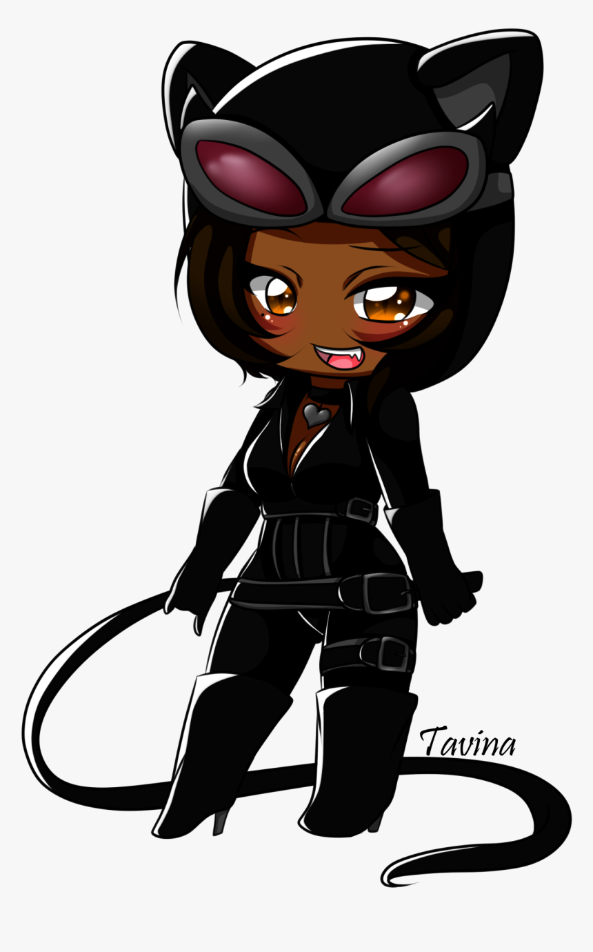 Catwoman Clipart Superhero Villain - Chibi Heroes And Villains, HD Png Download, Free Download