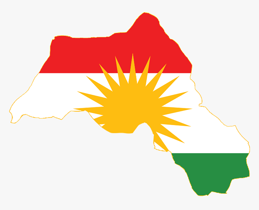 Kurdistan Flag Map, HD Png Download, Free Download