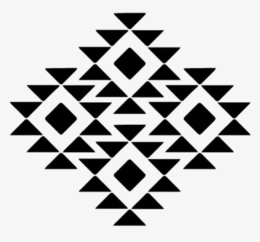 Tribal Geometric Pattern Triangles Triangle Freetoedit - Simple Aztec Pattern Png, Transparent Png, Free Download